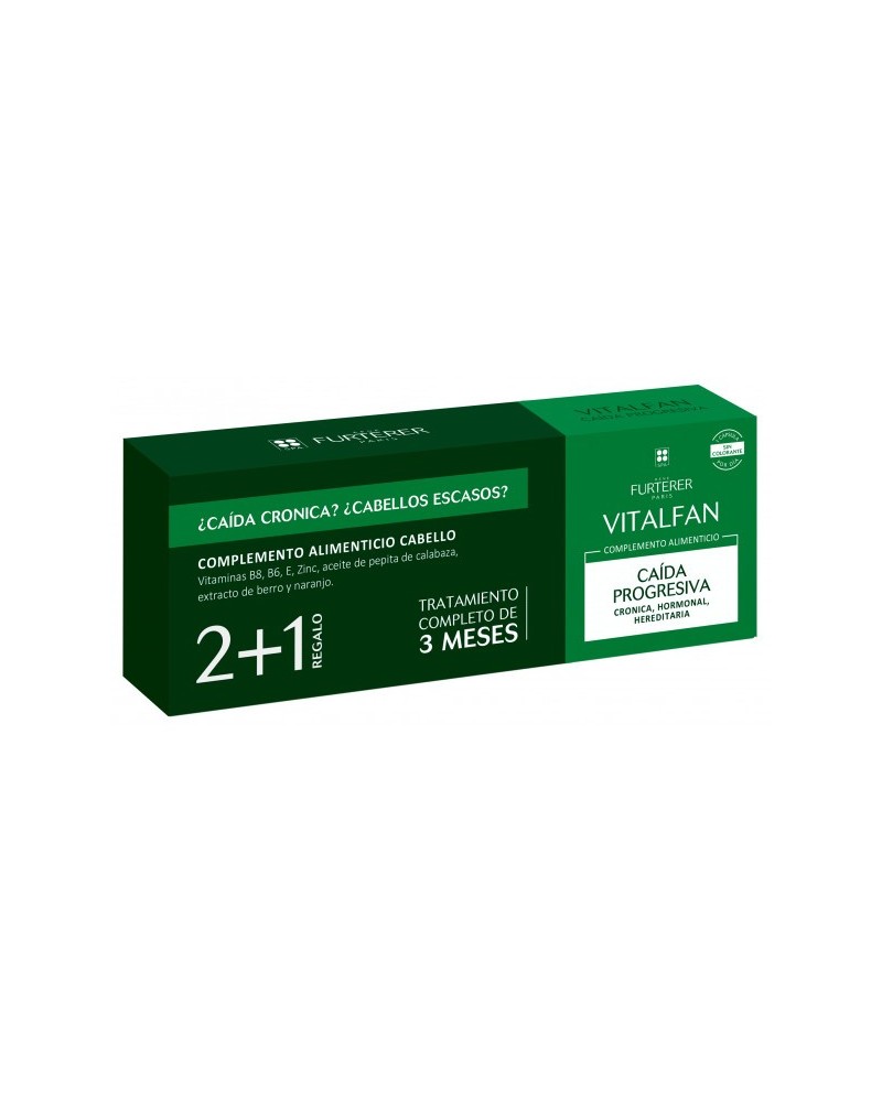 RENE FURTERER VITALFAN CAIDA PROGRESIVA 30CAPS 3 CAJAS