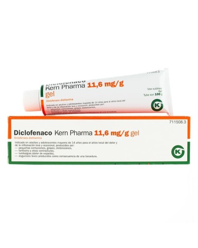 DICLOFENACO KERN 11,6 MG/G GEL 100 G