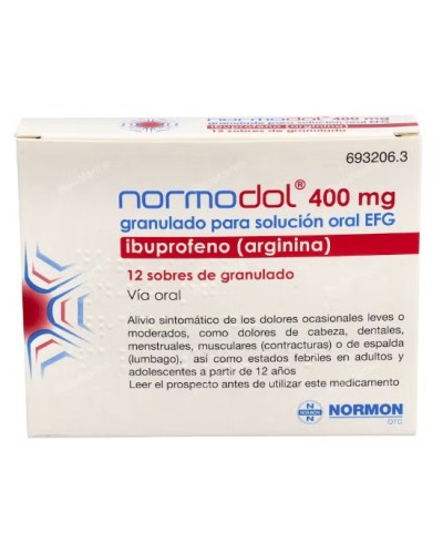 NORMODOL NORMON 400 MG SOL ORAL 12 SOBRES.