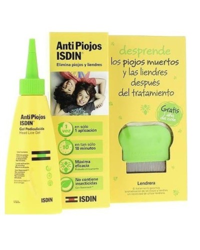 ANTIPIOJOS ISDIN PACK GEL PEDICULICIDA CON LENDRERA PEDICULICIDA