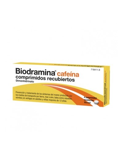 BIODRAMINA CAFEINA 4 COMP