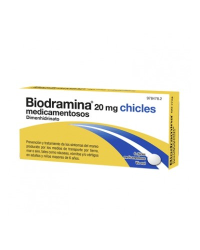 BIODRAMINA 6 CHICLES