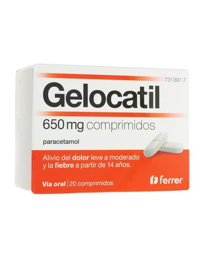 GELOCATIL 650 MG 20 COMP