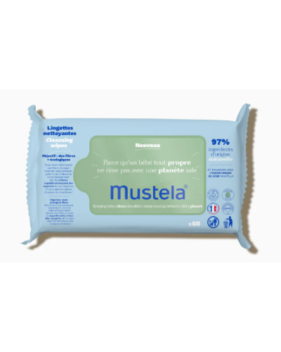 MUSTELA TOALLITAS DERMOSUAVES 60U