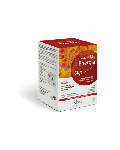 ABOCA NATURA MIX ADVANCED ENERGIA  20 + 8 SOBRES MONODOSIS BUCODISPERSABLES 2,5 G