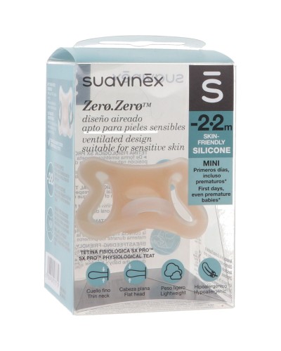 SUAVINEX CHUPETE SILICONA ZERO -2 A 2M