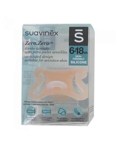 SUAVINEX CHUPETE SILICONA ZERO  +6M