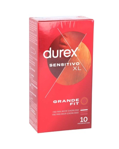 DUREX PRESERVATIVO SENSITIVO SUAVE XL 10U