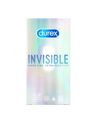 DUREX PRESERVATIVO INVISIBLE EXTRA FINO EXTRA SENSITIVO 12 U