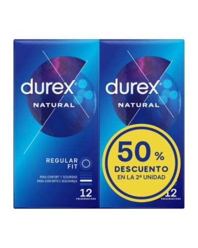 DUREX PRESERVATIVO NATURAL PLUS 12U+12U