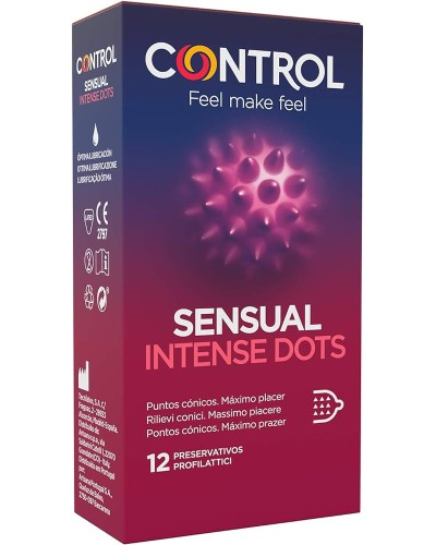 CONTROL PRESERVATIVO SENSUAL INTENSE DOTS 12 U
