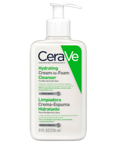 CERAVE CREMA-ESPUMA HIDRATANTE 236 ML