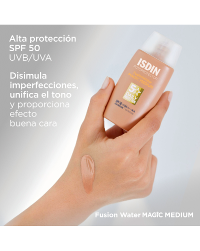 ISDIN FOTOPROTECTOR MAGIC WATER COLOR MEDIUM SPF50+ 50 ML