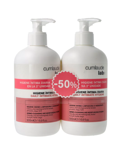 CUMLAUDE DUPLO GEL HIGIENE INTIMA DIARIA 500+500ML