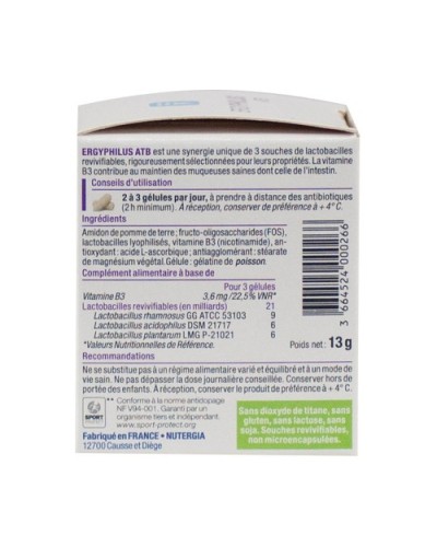 NUTERGIA ERGYPHILUS ATB 30 CAPS