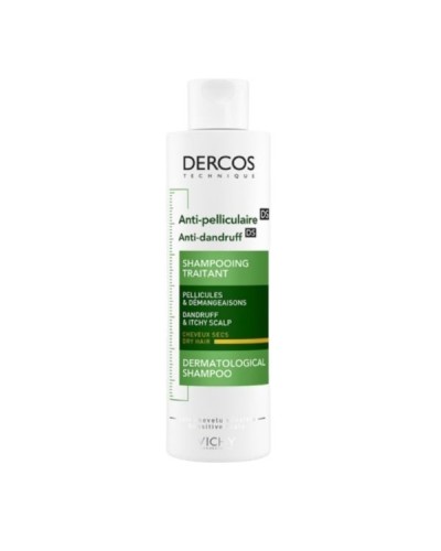 VICHY DERCOS CHAMPU ANTICASPA SECO 200 ML