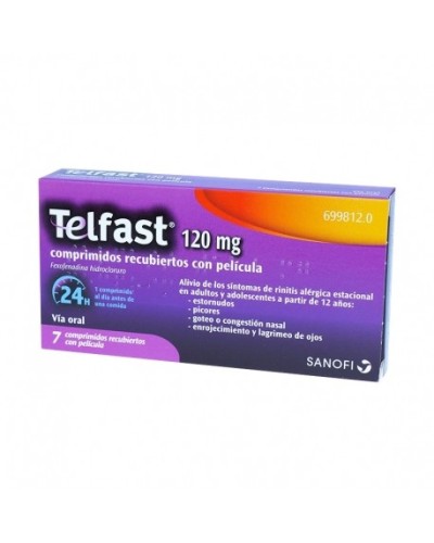 TELFAST 120 MG 7COMP