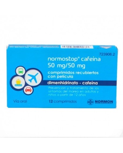 NORMOSTOP CAFEINA 50 MG 12 COMP
