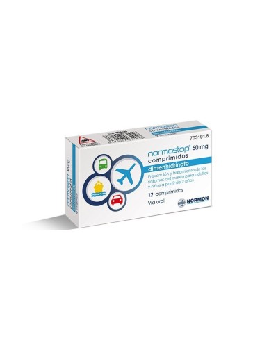 NORMOSTOP 50 MG 12 COMPRIMIDOS