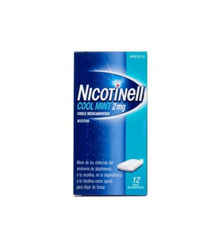 NICOTINELL COOL MINT 2 MG 12 CHICLES