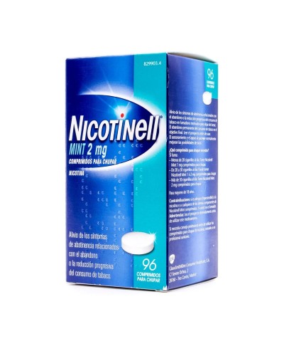 NICOTINELL MINT 2 MG 96 COMP CHUPA