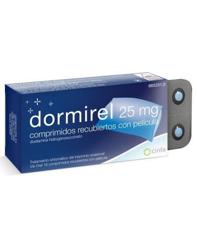 DORMIREL 25 MG 16 COMP