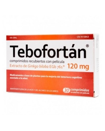 TEBOFORTAN 120MG COMP REC PELI 30CO