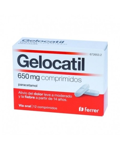 GELOCATIL 650 MG 12 COMP