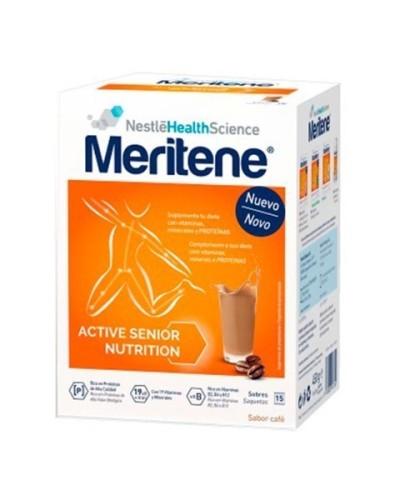MERITENE ACTIVE SENIOR BATIDO CAFE DESCAF. 15 SOB 30 G