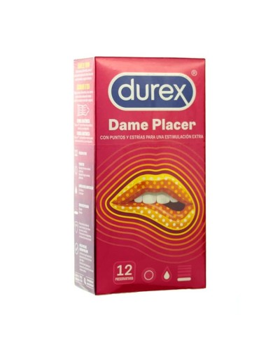 DUREX PRESERVATIVO DAME PLACER 12U