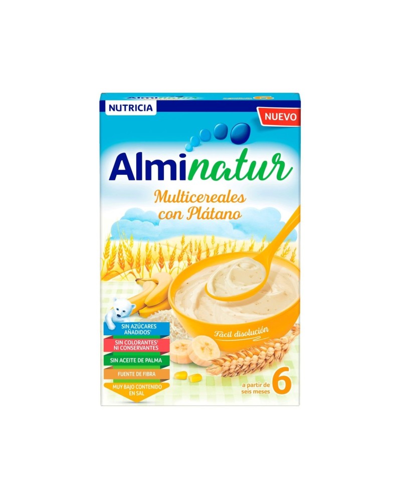 ALMINATUR MULTICEREALES CON PLATANO  250 G