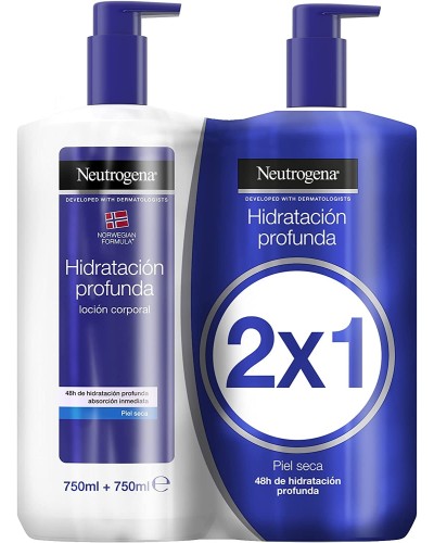 NEUTROGENA PACK HIDRAT. PROF. 750ML + 750ML